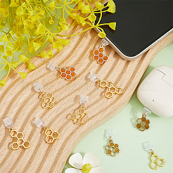 10Pcs 5 Style Alloy Enamel Pendant Decoration&nbsp;HJEW-SC00167