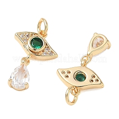 SHEGRACE Brass Cubic Zirconia Pendants&nbsp;XGRQ3K128-547G