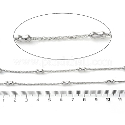304 Stainless Steel Chains with Beads&nbsp;CHS-F020-06P