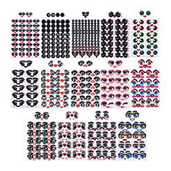 14 Sheets 14 Styles Balloon Doll Expression Stickers&nbsp;DIY-PH0032-61
