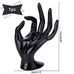 Plastic Ring Display Hand Model&nbsp;RDIS-WH0004-03A-WH