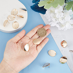 12Pcs Brass Stud Earring Findings&nbsp;KK-BC0010-89