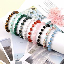 Natural & Synthetic Gemstone Bracelets&nbsp;BJEW-SW001595