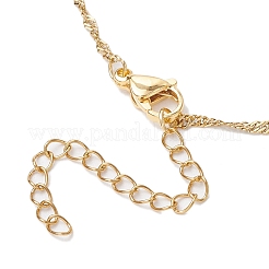3Pcs 3 Styles 304 Stainless Steel Cuboid Link Chain Macrame Pouch Empty Stone Holder Necklace Making&nbsp;NJEW-JN05198