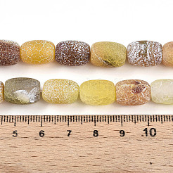 Natural Weathered Agate Beads Strands&nbsp;G-N344-42A