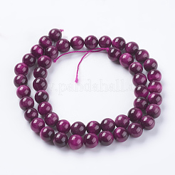 Natural Tiger Eye Beads Strands&nbsp;G-G544-8mm-02