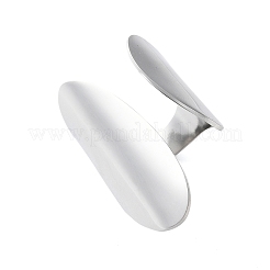 Non-Tarnish 304 Stainless Steel Open Cuff Ring&nbsp;RJEW-Q775-01P
