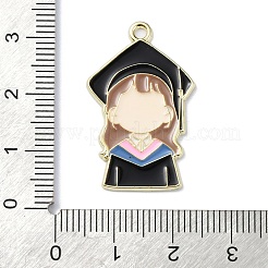 Graduation Theme Alloy Enamel Pendants&nbsp;ENAM-G226-01A