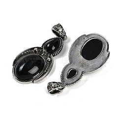 Natural Obsidian Pendants&nbsp;G-I370-08AS-10