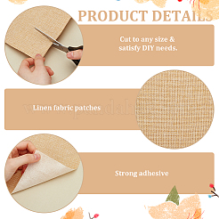 Self Adhesion Imitation Linen Wallpaper Peel&nbsp;AJEW-WH0270-16G