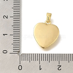 Brass Pave Natural White Shell Pendants&nbsp;KK-K388-78G
