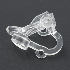 Eco-friendly Plastic Clip-on Earring Findings&nbsp;KY-G013-01B