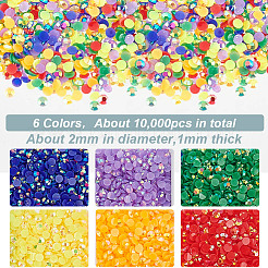 1 Box Pointed Back Resin Rhinestone Cabochons&nbsp;MRMJ-DC0001-09
