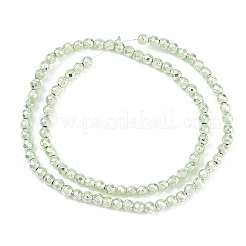 Baking Paint Electroplated Synthetic Non-magnetic Hematite Beads Strands&nbsp;G-H072-A01-01D