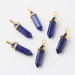 Natural Lapis Lazuli Double Terminated Pointed Pendants&nbsp;G-G902-B02