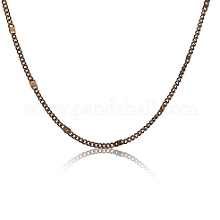 Soldered Brass Coated Iron Curb Chains&nbsp;CH-CJ0001-01A-AB