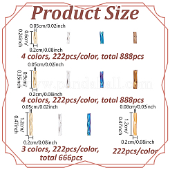 2092Pcs 12 Styles Glass Twisted Bugle Beads&nbsp;SEED-PH0002-49