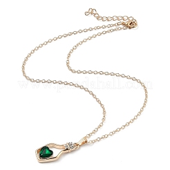 Alloy Resin Pendant Necklaces&nbsp;NJEW-B0003-02LG