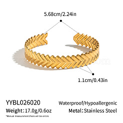 304 Stainless Steel Heart Open Cuff Bangles for Women&nbsp;DC5604