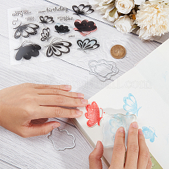 1Pc Butterfly Clear Silicone Stamps&nbsp;DIY-CP0009-56