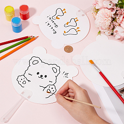 30Pcs Paper Hand Held Fan&nbsp;DIY-SP0002-06