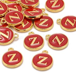 Golden Plated Alloy Enamel Charms&nbsp;X-ENAM-S118-03Z