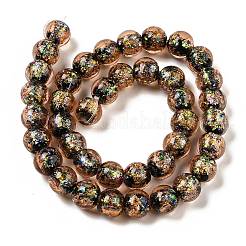 Handmade Dichroic Foil Glass Beads Strands&nbsp;DICH-U001-05A