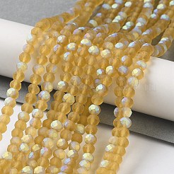 Transparent Glass Beads Strands&nbsp;EGLA-A034-T4mm-MB04