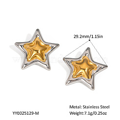 Stainless Steel Star Stud Earrings&nbsp;ZA4666-1