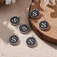 Platinum Plated Alloy Charms&nbsp;X-ENAM-S118-02S-P