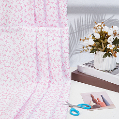 Bowknot Pattern Cotton Fabric&nbsp;DIY-WH0504-973B