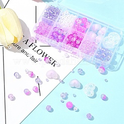 DIY Round Acrylic Beads Jewelry Making Findings Kits&nbsp;DIY-FS0007-04