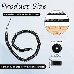 1 Strand Natural Black Onyx Beads Strands&nbsp;G-PA0002-32