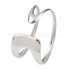 304 Stainless Steel Cuff Bangles for Women&nbsp;BJEW-B147-03P
