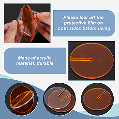 5pcs 5 Colors Acrylic Cup Mats&nbsp;AJEW-BC0003-27
