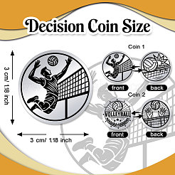 1 Set 201 Stainless Steel Commemorative Coin&nbsp;AJEW-UN0005-44F