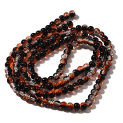 Crackle Glass Beads Strands&nbsp;CCG-C002-6mm-02