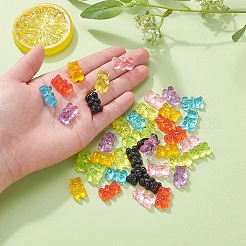 40Pcs 8 Colors Resin Cabochons&nbsp;CRES-YW0001-02