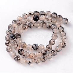 Natural Dragon Veins Agate Beads&nbsp;AGAT-6D-9