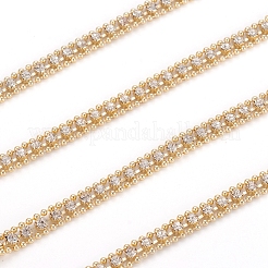 Brass Rhinestone Strass Chains&nbsp;CHC-D026-11G
