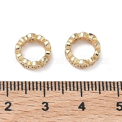 Brass Pave Clear Cubic Zirconia Linking Rings&nbsp;KK-C168-17G