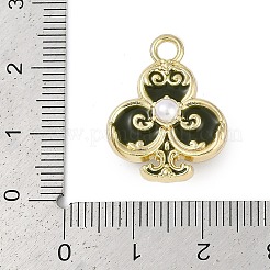 Rack Plating Alloy Enamel Pendants&nbsp;PALLOY-P309-05G-02