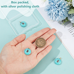 3Pcs Synthetic Turquoise Pendants&nbsp;KK-BC0015-52