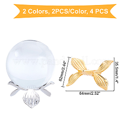 4Pcs 2 Colors Alloy Display Holder&nbsp;ODIS-GA0001-27
