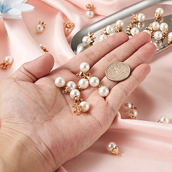 50Pcs 5 Styles Resin Imitation Pearl Pendants&nbsp;FIND-CD0001-32