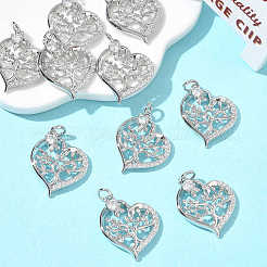 SHEGRACE Valentine's Day Brass Clear Cubic Zirconia Pendants&nbsp;XGRQ3K059-558P