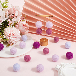 40Pcs 4 Colors Wool Felt Balls&nbsp;DIY-SC0029-40A