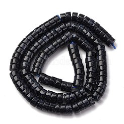 Synthetic Blue Goldstone Beads Strands&nbsp;G-Z006-C51