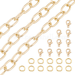 DIY Aluminium Paperclip Chains Bracelets/Necklaces Making Kit&nbsp;DIY-TA0012-92