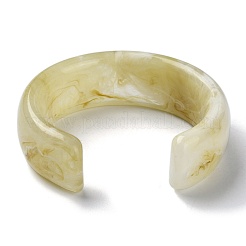 Resin Plain Cuff Bangles&nbsp;BJEW-B074-03A